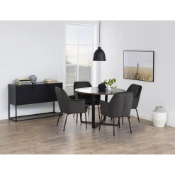 Angers Matbord Rund 110 cm Delhi-marmor