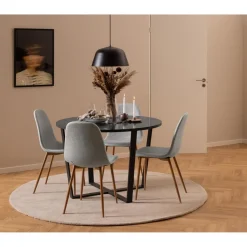 Angers Matbord Rund 110 cm Izmir-marmor