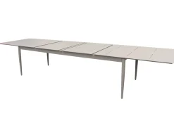Anzio Matbord XL 110x266-396 cm Khaki