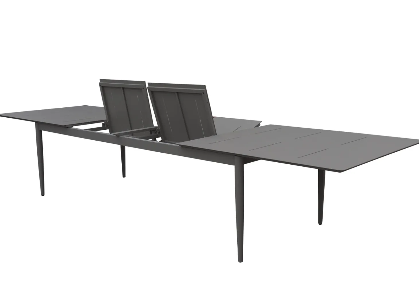 Anzio Matbord XL 110x266-396 cm Svart