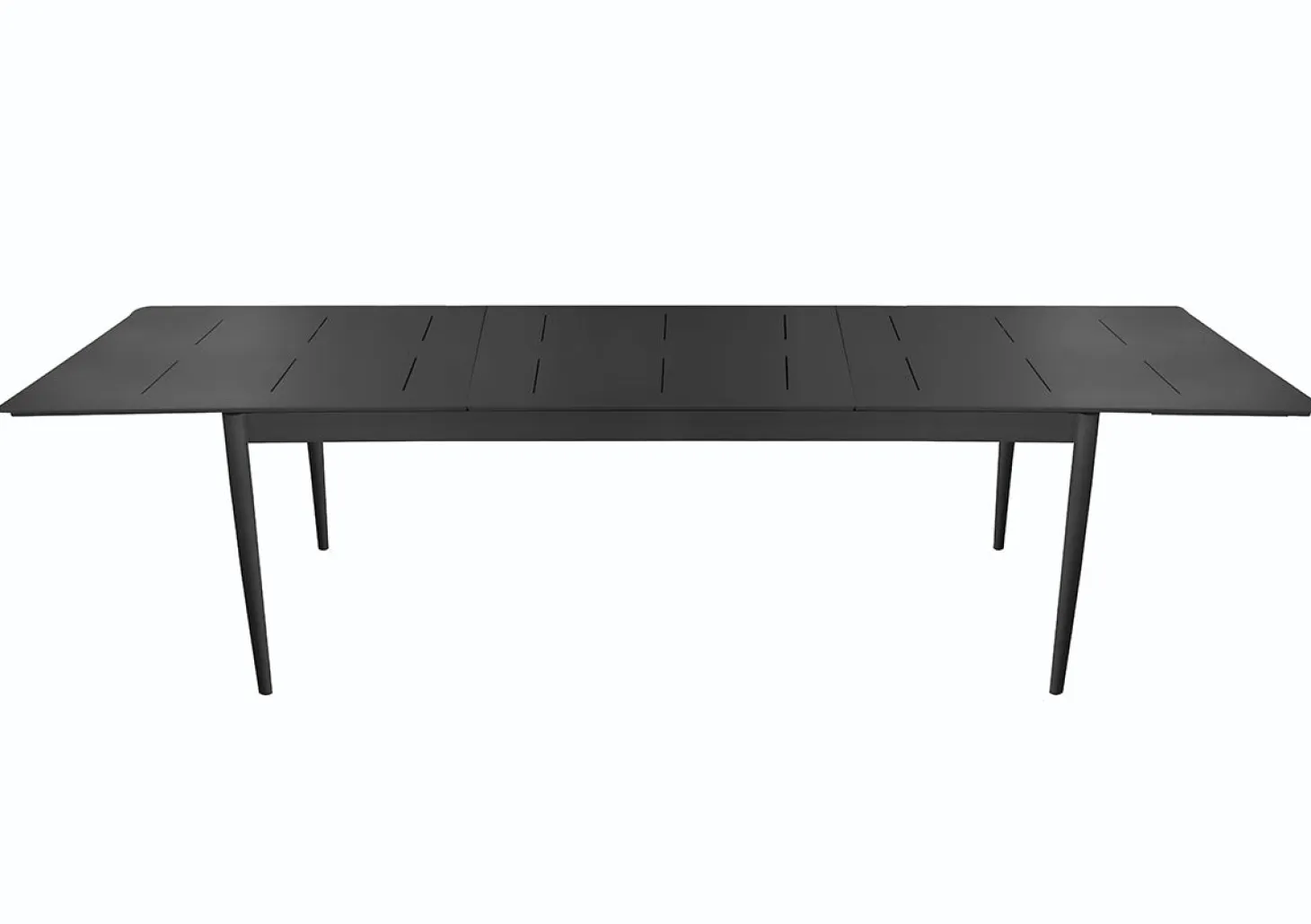 Anzio Matbord XL 110x266-396 cm Svart