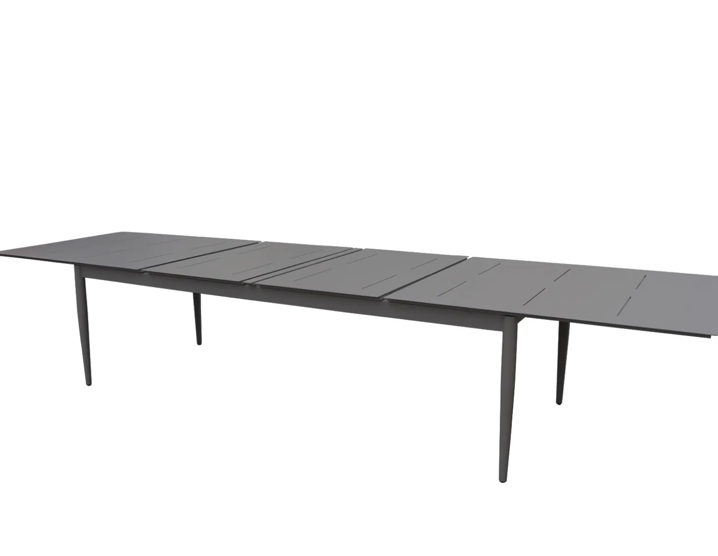 Anzio Matbord XL 110x266-396 cm Svart