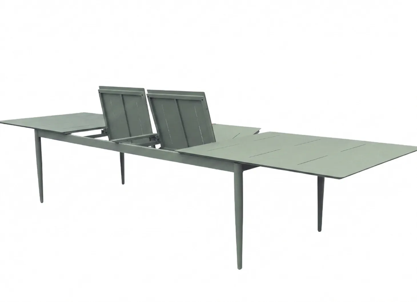Anzio Matbord XL 110x266-396 cm Topia Grön