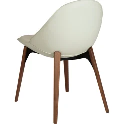 Arch Stol Bone White, Walnut