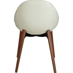 Arch Stol Bone White, Walnut