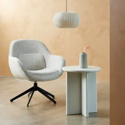Arco Sidobord Ø50 cm Greige