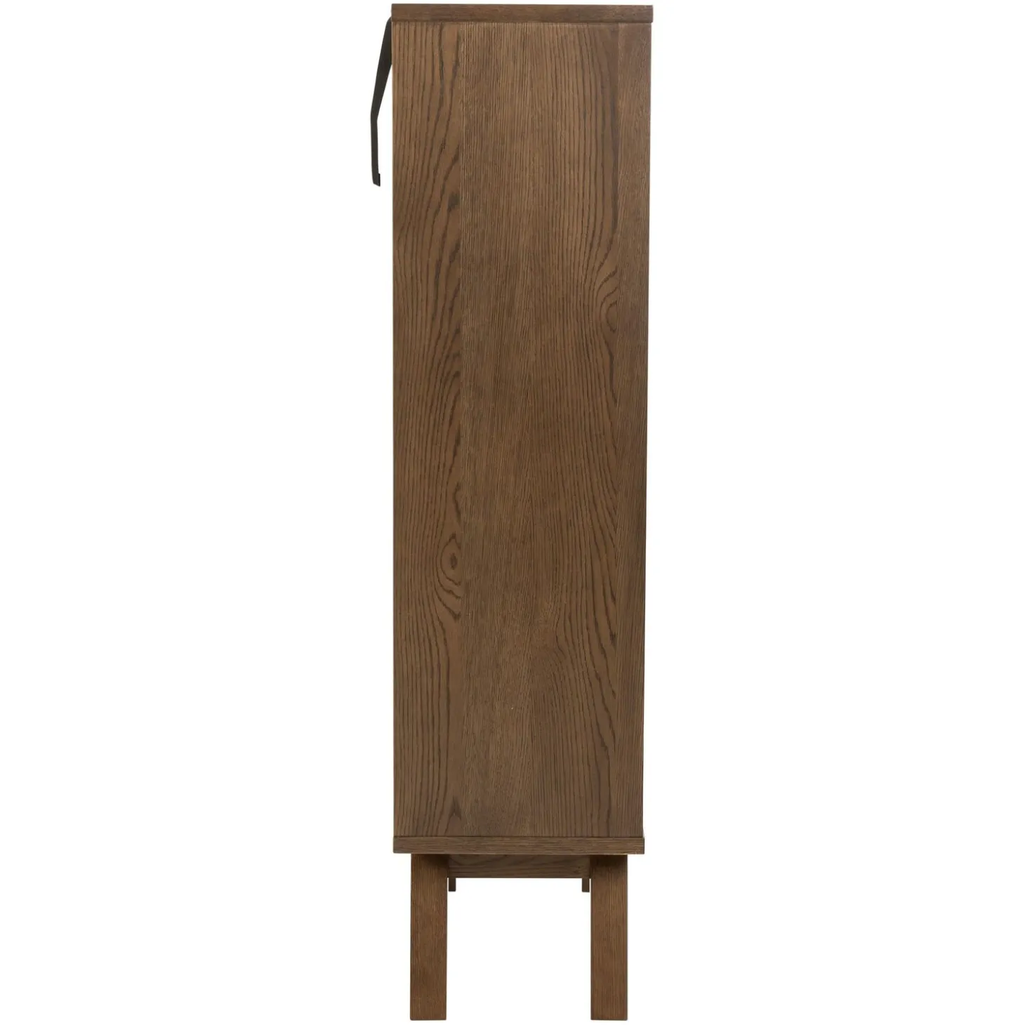 Arendal Vitrinskåp 145x72x36 cm Rökt Ek