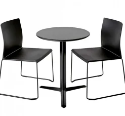 Arket Cafégrupp 60cm ink 2st Artesia Stolar Svart