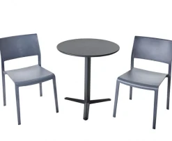 Arket Cafégrupp 60cm ink 2st Lilibet Stolar Grå
