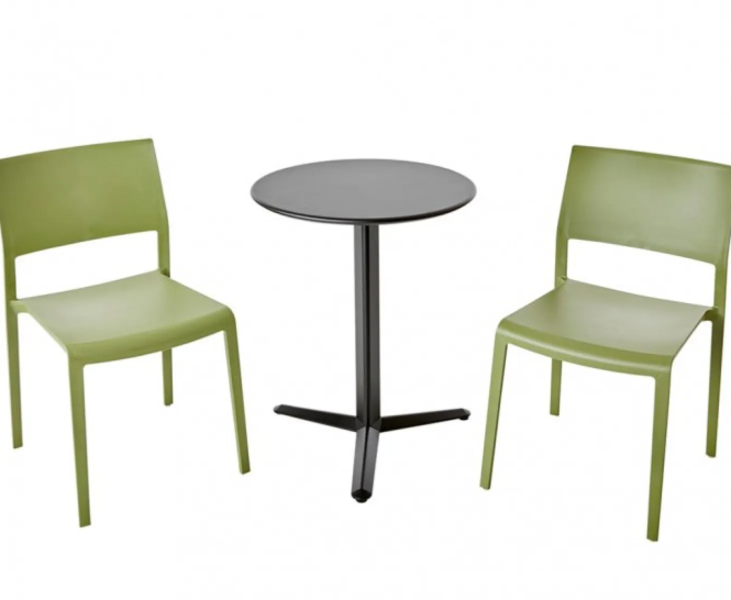 Arket Cafégrupp 60cm ink 2st Lilibet Stolar Olivgrön