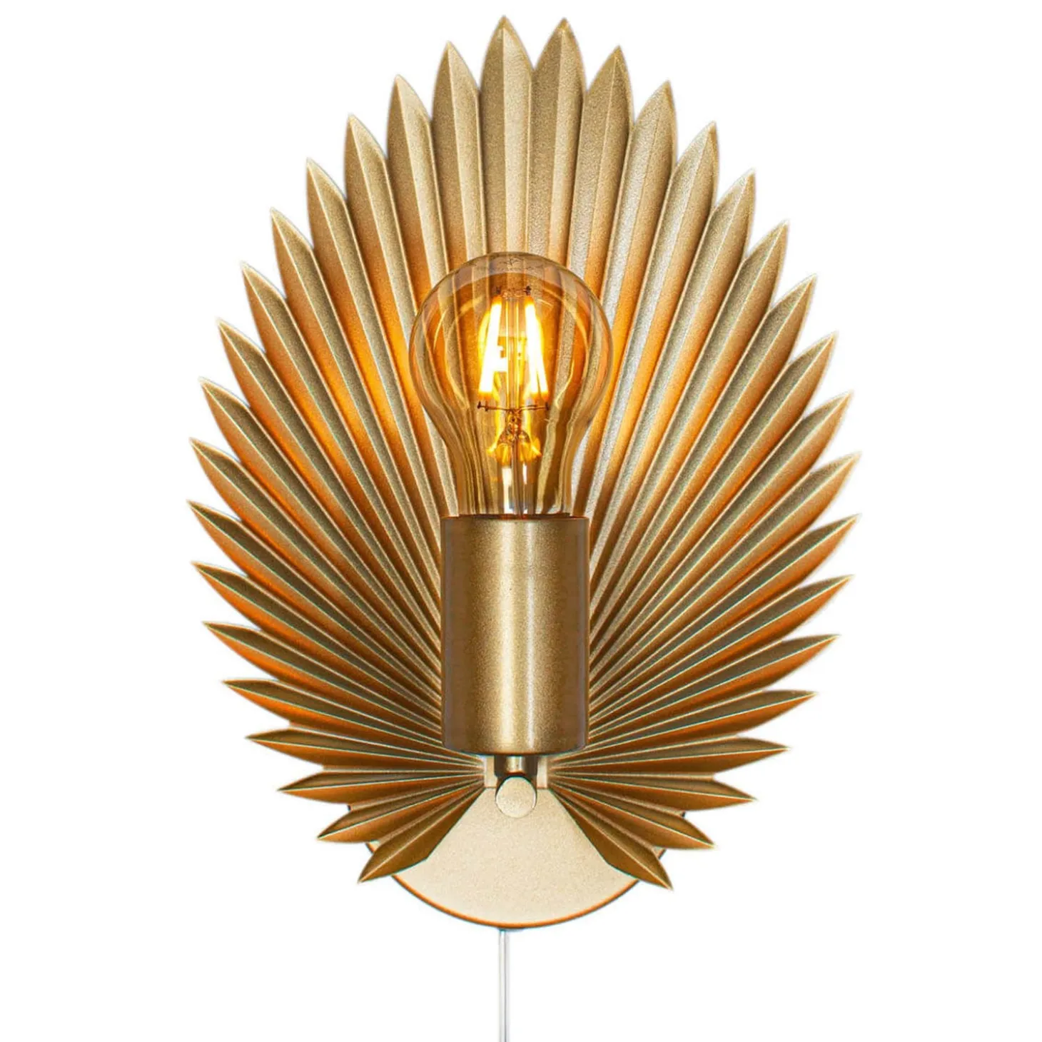 Aruba Vägglampa Matt Guld