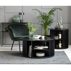 Audrey Sidobord Ø60 cm Svart