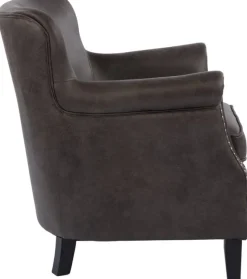 Baron Fåtölj Grått Microfibertyg
