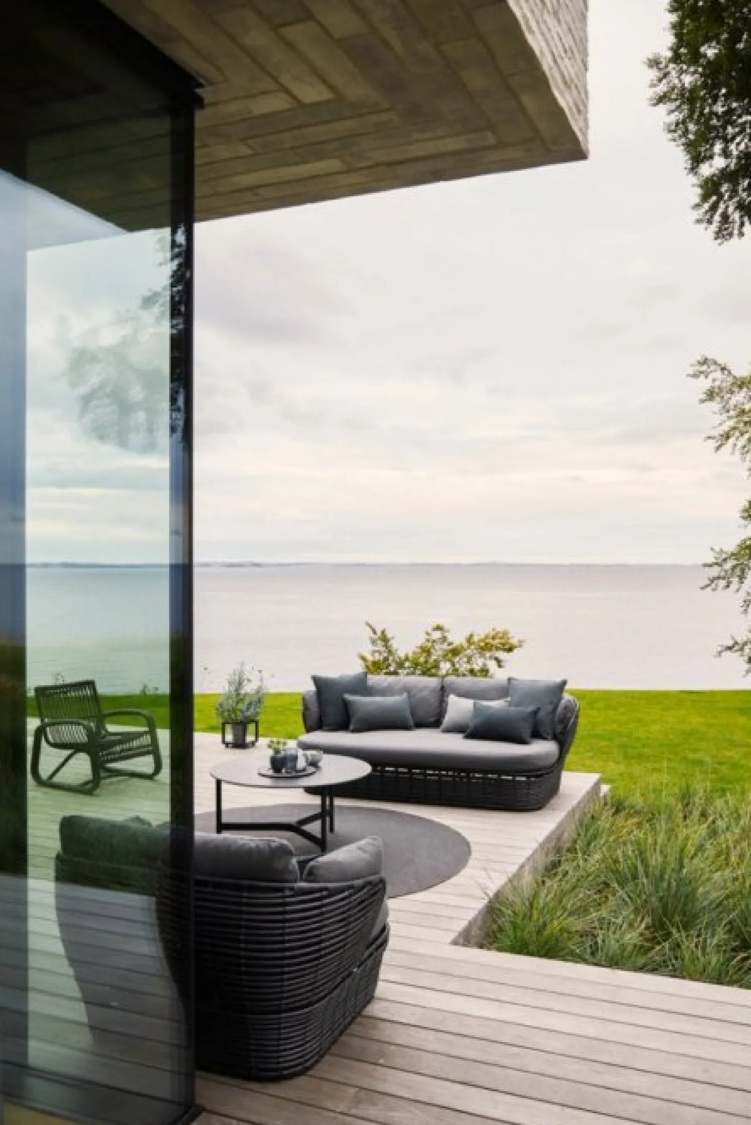 Basket Loungesoffa 2-Sits Grafit