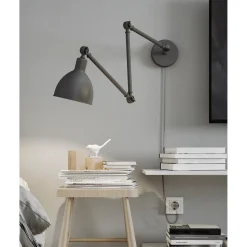 Bazar Vägglampa Grå
