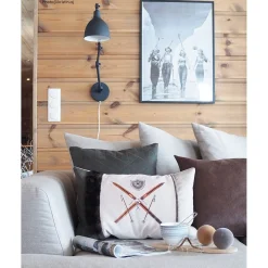 Bazar Vägglampa Sandsvart
