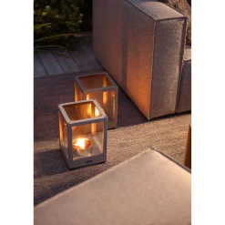 Belfort Ljuslykta Light Grey 20x20x28 cm