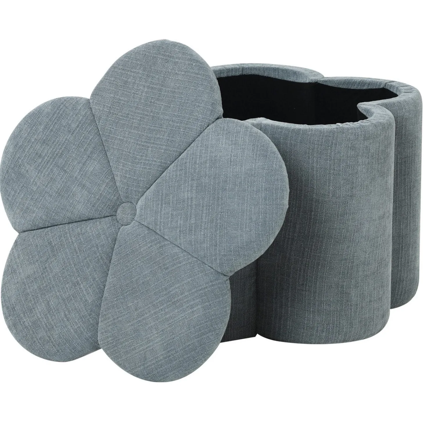 Bellis Sittpuff med Förvaring Ø60 cm Blå