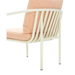 Bendt Fåtölj Pearl White/Teddy Orange