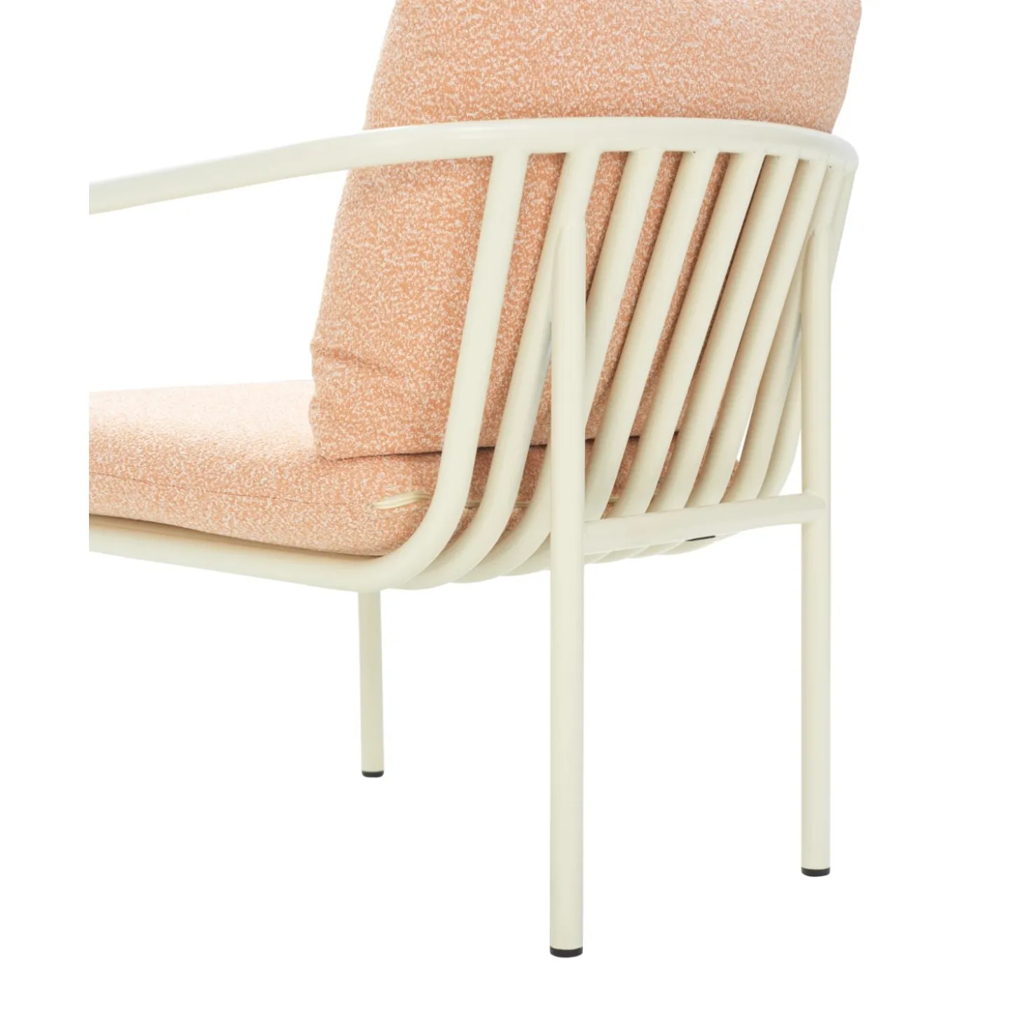 Bendt Fåtölj Pearl White/Teddy Orange