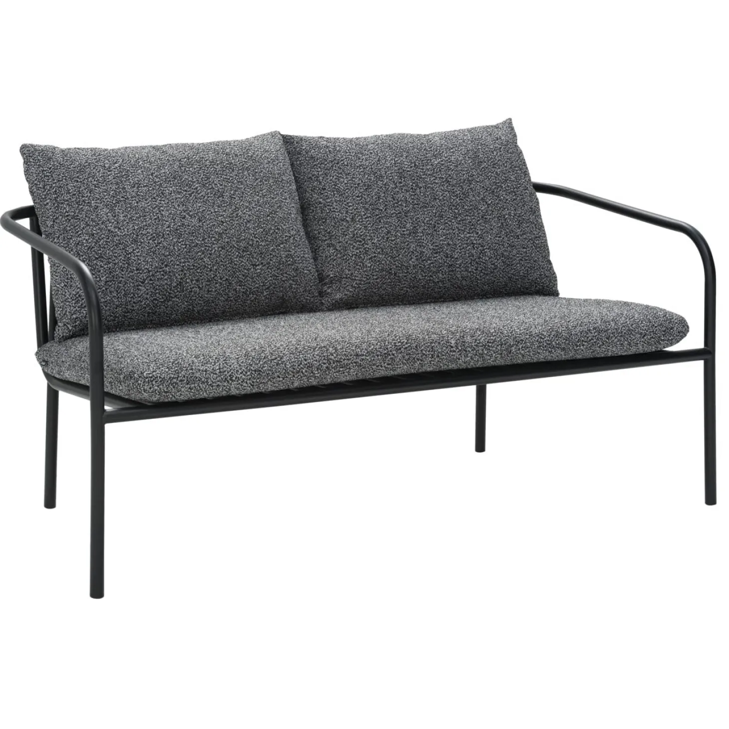 Bendt 2-sits Soffa 138x72 cm Svart/Teddy Ant