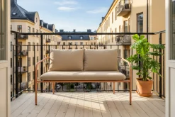 Bendt 2-sits Utesoffa Peach/Teddy Beige