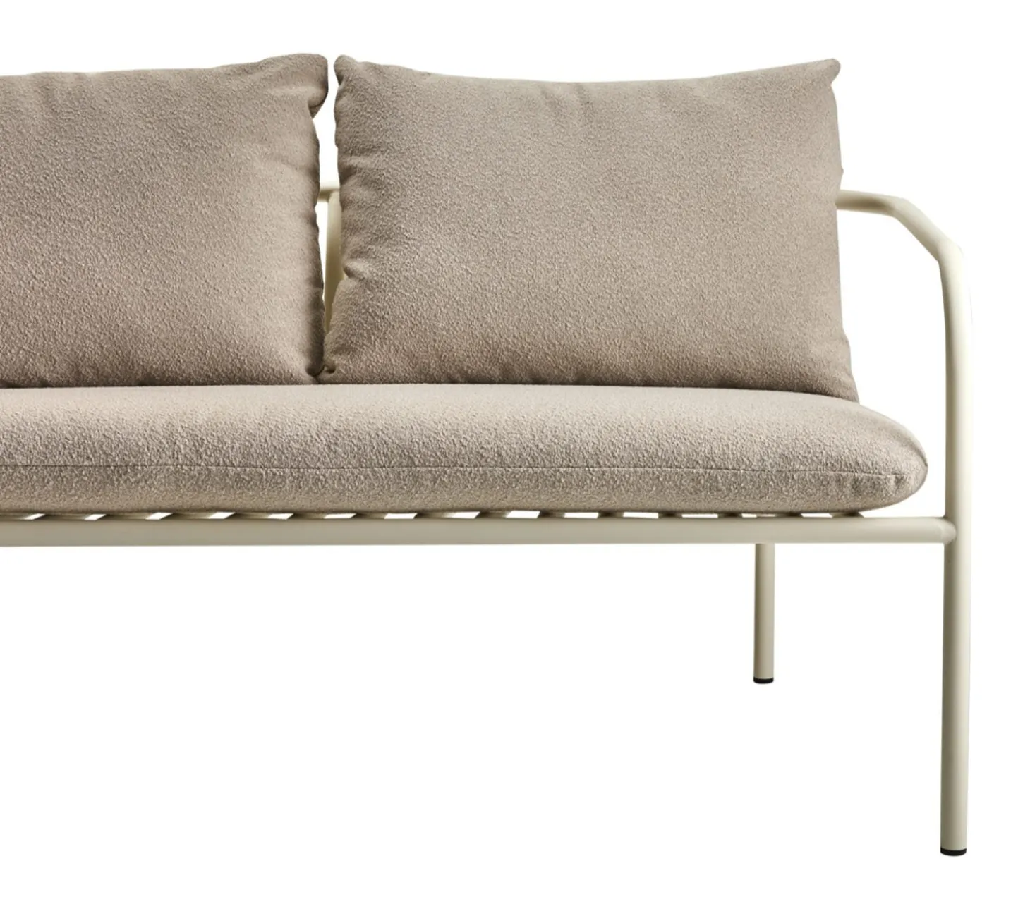 Bendt 2-sits Utesoffa Pearl White/Teddy Beige