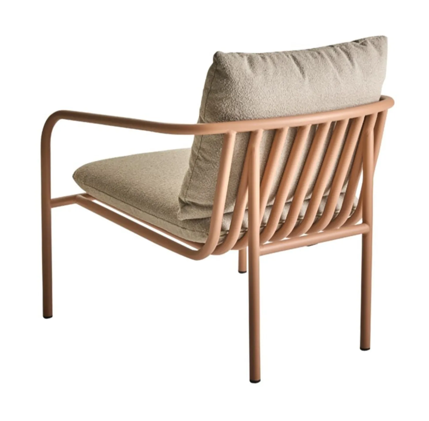 Bendt Utefåtölj Peach/Teddy Beige