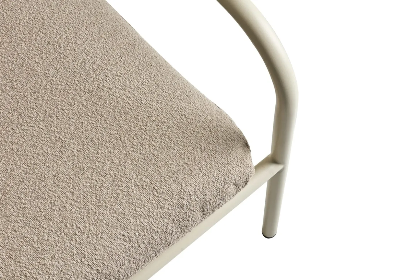 Bendt Utefåtölj Pearl White/Teddy Beige