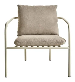 Bendt Utefåtölj Pearl White/Teddy Beige