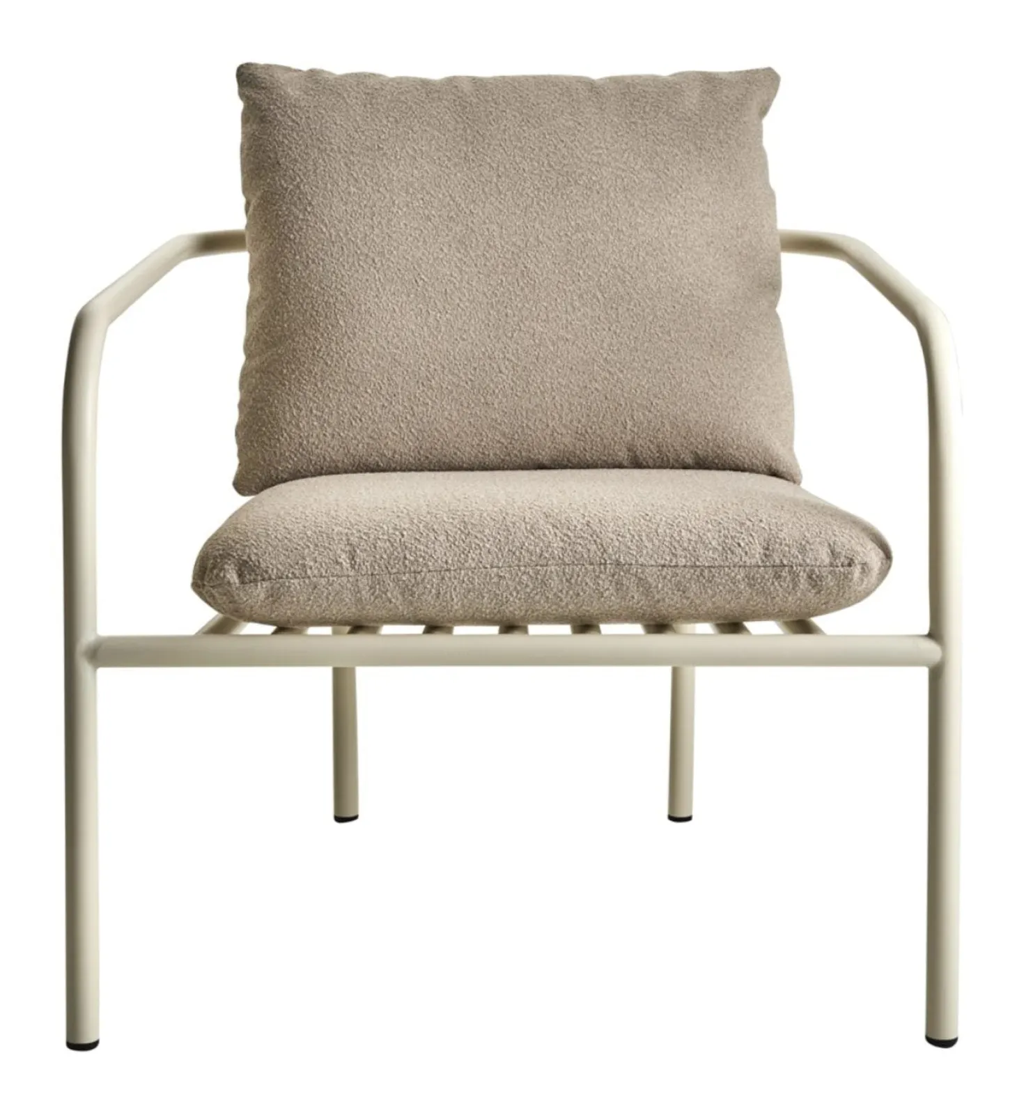 Bendt Utefåtölj Pearl White/Teddy Beige