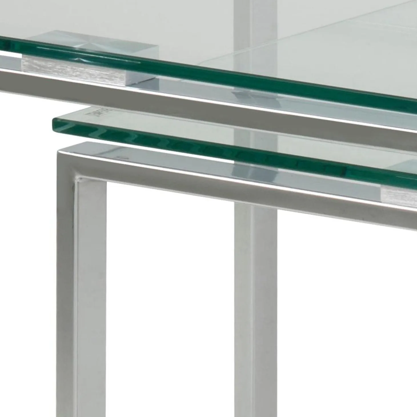 Benz Satsbord 55x50x50 cm Krom/Glas
