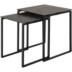 Benz Satsbord 55x50x50 cm Svart Keramik