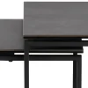 Benz Satsbord 55x50x50 cm Svart Keramik