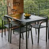 Bliss Matgrupp - Bord 80x80 cm + 2 st Karmstolar Dark Green