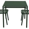 Bliss Matgrupp - Bord 80x80 cm + 2 st Stolar Dark Green