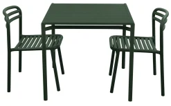 Bliss Matgrupp - Bord 80x80 cm + 2 st Stolar Dark Green