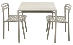 Bliss Matgrupp - Bord 80x80 cm + 2 st Stolar Sand