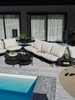 Blixt Fåtölj Svart/Beige