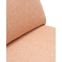 Blixt Loungefåtölj Pearl White/Teddy Orange
