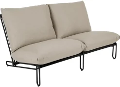Blixt 2-sits soffa Svart/Beige