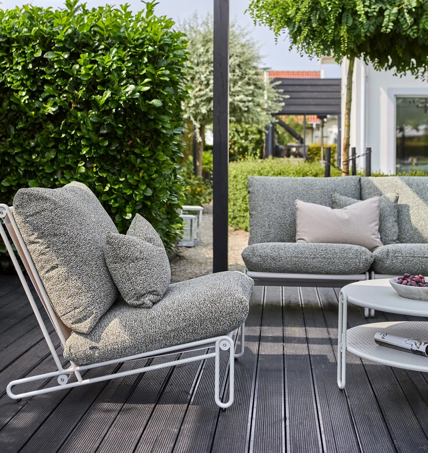 Blixt 3-sits soffa Svart/Grå