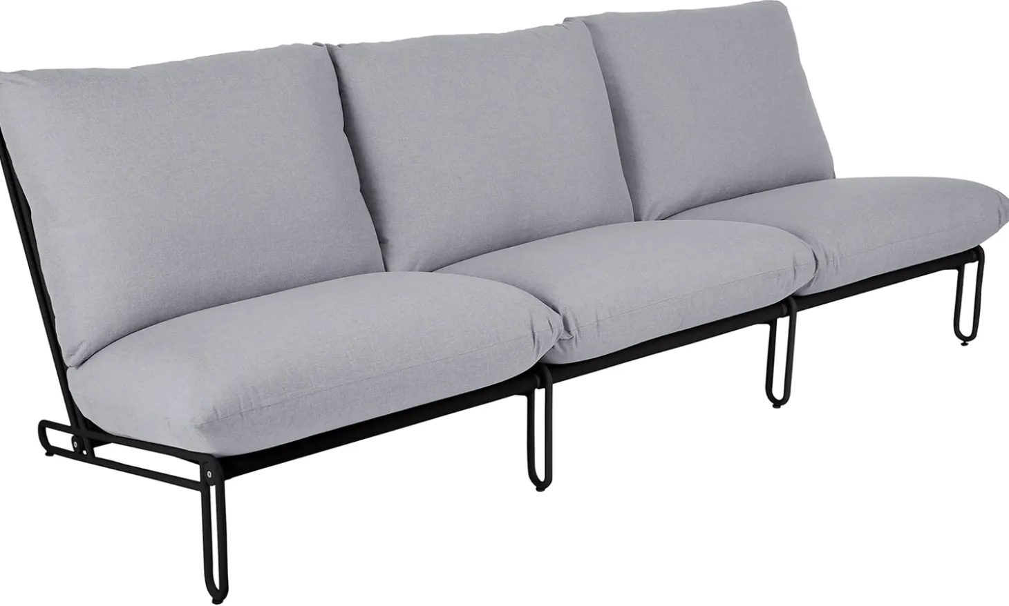 Blixt 3-sits soffa Svart/Grå