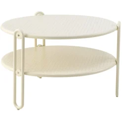 Blixt Soffbord ⌀65 cm Pearl White