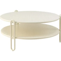 Blixt Soffbord ⌀85 cm Pearl White