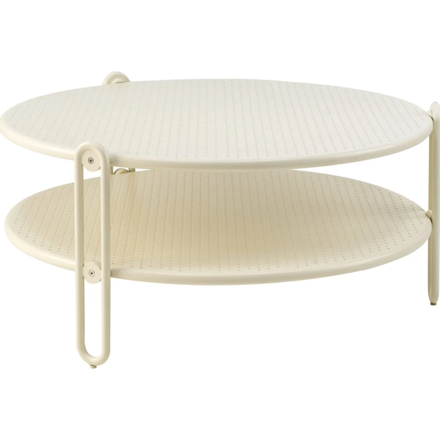 Blixt Soffbord ⌀85 cm Pearl White