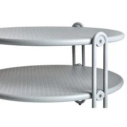Blixt Utesoffbord 65x42 cm Light Grey