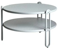 Blixt Utesoffbord 65x42 cm Light Grey