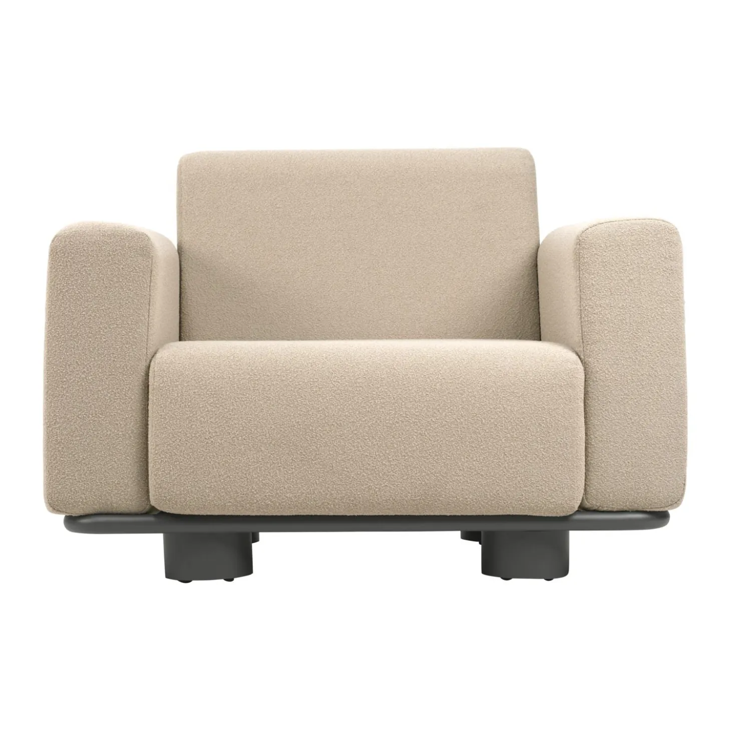 Bolster Fåtölj Antracit/Teddy Beige