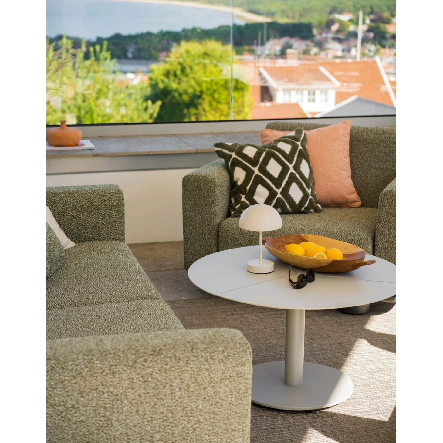 Bolster Fåtölj Antracit/Teddy Verde